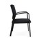 Lesro Newport Wide Guest Chair Metal Frame, Black, MD Black Upholstery NP1201 - alternate 2